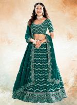 Georgette Jade Green  Festival Wear Sequence Work Lehenga Choli